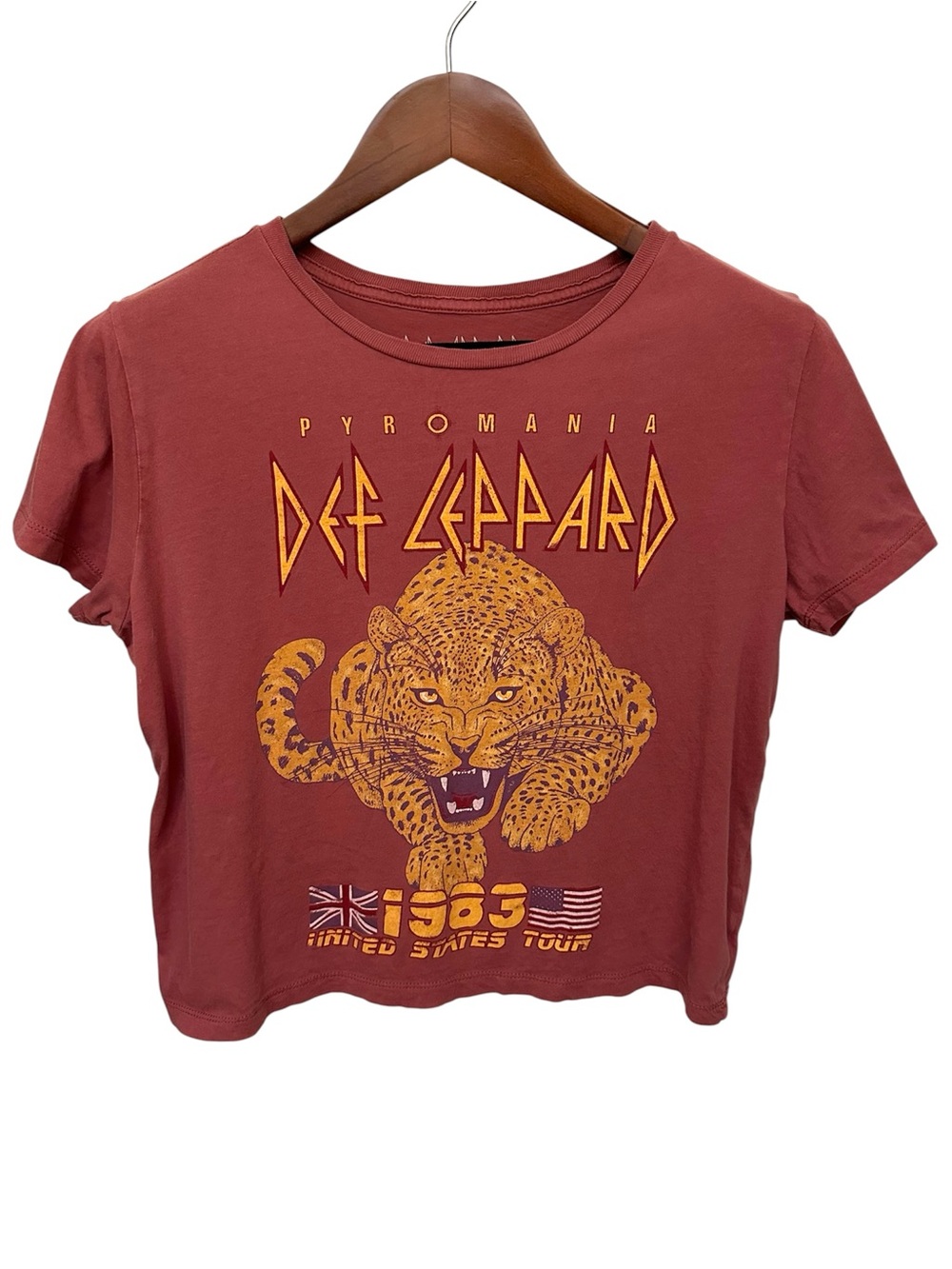 Def Leppard Crop Tee L